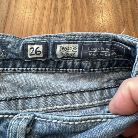 Miss Me Women’s Distressed Embroidered Skinny Jeans Size 26 - Picture 10 of 10